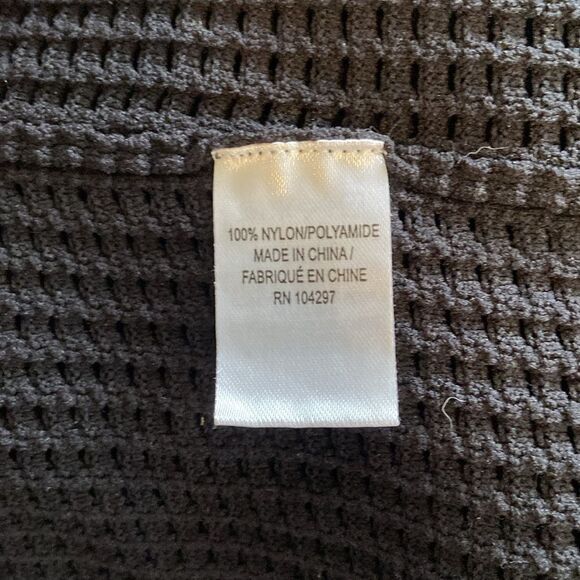 Milly Black Crochet Knit Cropped 3/4 Sleeve Lightweight Cardigan Size Medium - Picture 7 of 8